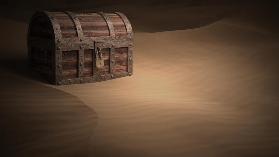 Chest in Desert
