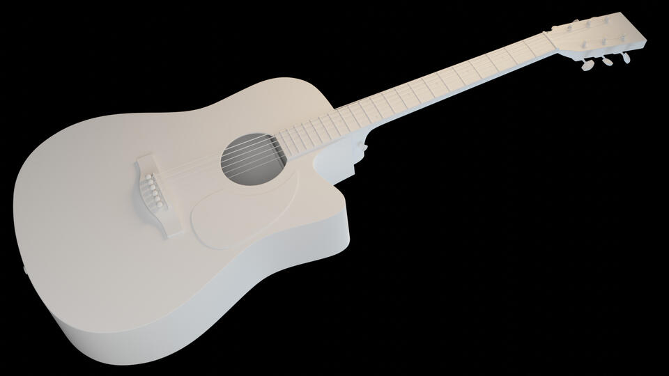 3D Modeling Guitar
